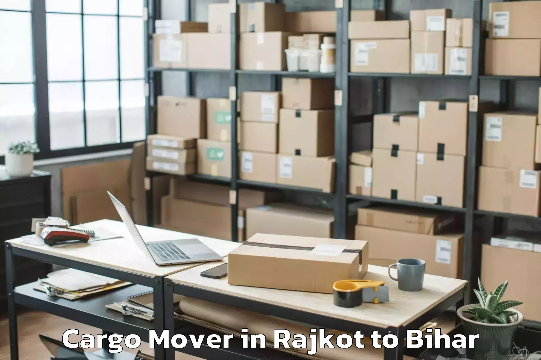 Professional Rajkot to Mohiuddin Nagar Cargo Mover